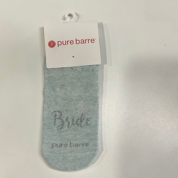 Pure Barre Bride Grip Socks - Soft Blue - Picture 1 of 3